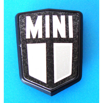 Image for Bonnet Badge - Black Shield (1980-88)